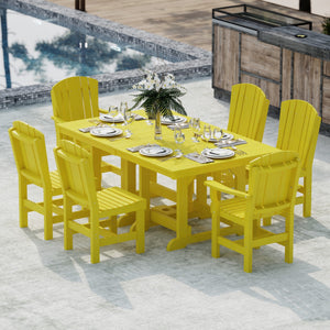 Heritage 7-Piece 44"x72" Dining Set Dining Set