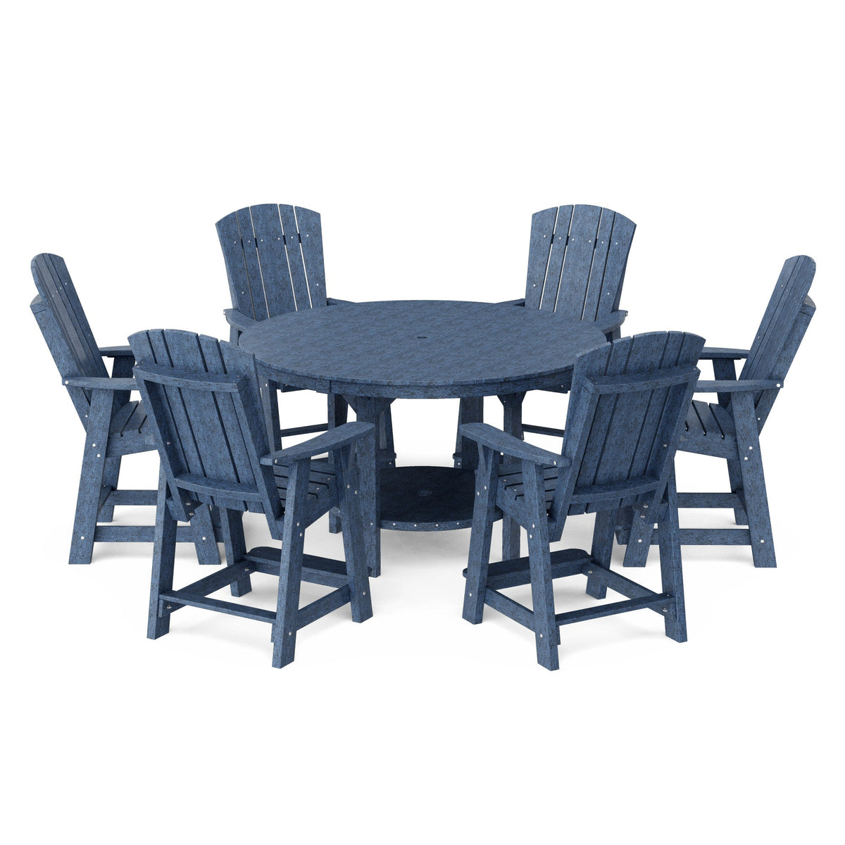 Heritage 7-Piece 60" Pub Counter Set Dining Set