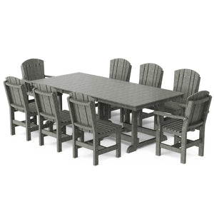 Heritage 9-Piece 44"x94" Dining Set Dining Set