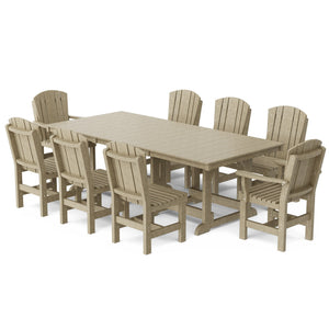 Heritage 9-Piece 44"x94" Dining Set Dining Set
