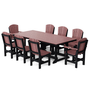 Heritage 9-Piece 44"x94" Dining Set Dining Set