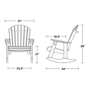 Heritage Adirondack Rocking Chair Rocking Chair