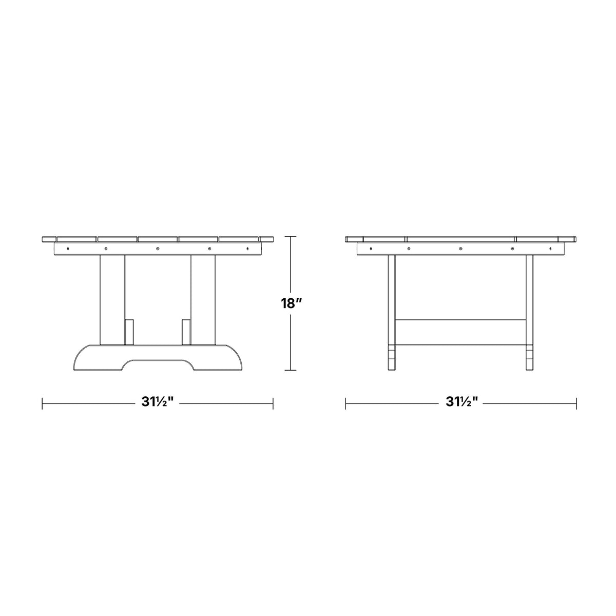 Heritage Conversation Table Outdoor Table