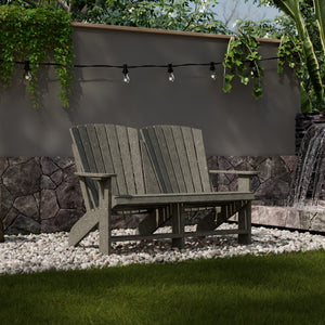 Heritage Double Adirondack Garden Bench