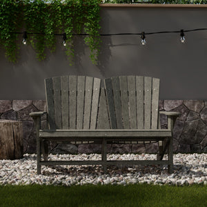 Heritage Double Adirondack Garden Bench
