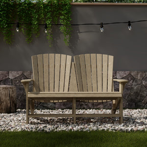 Heritage Double Adirondack Garden Bench