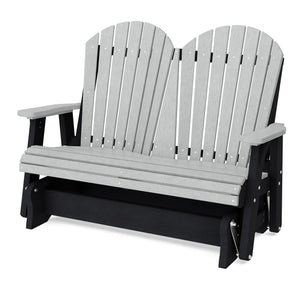 Heritage Double Glider Outdoor Glider Light Gray / Black