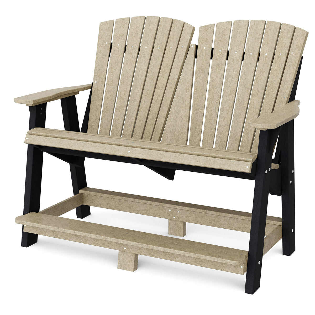 Heritage Double High Adirondack Garden Bench