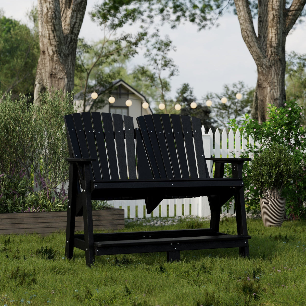 Heritage Double High Adirondack Garden Bench