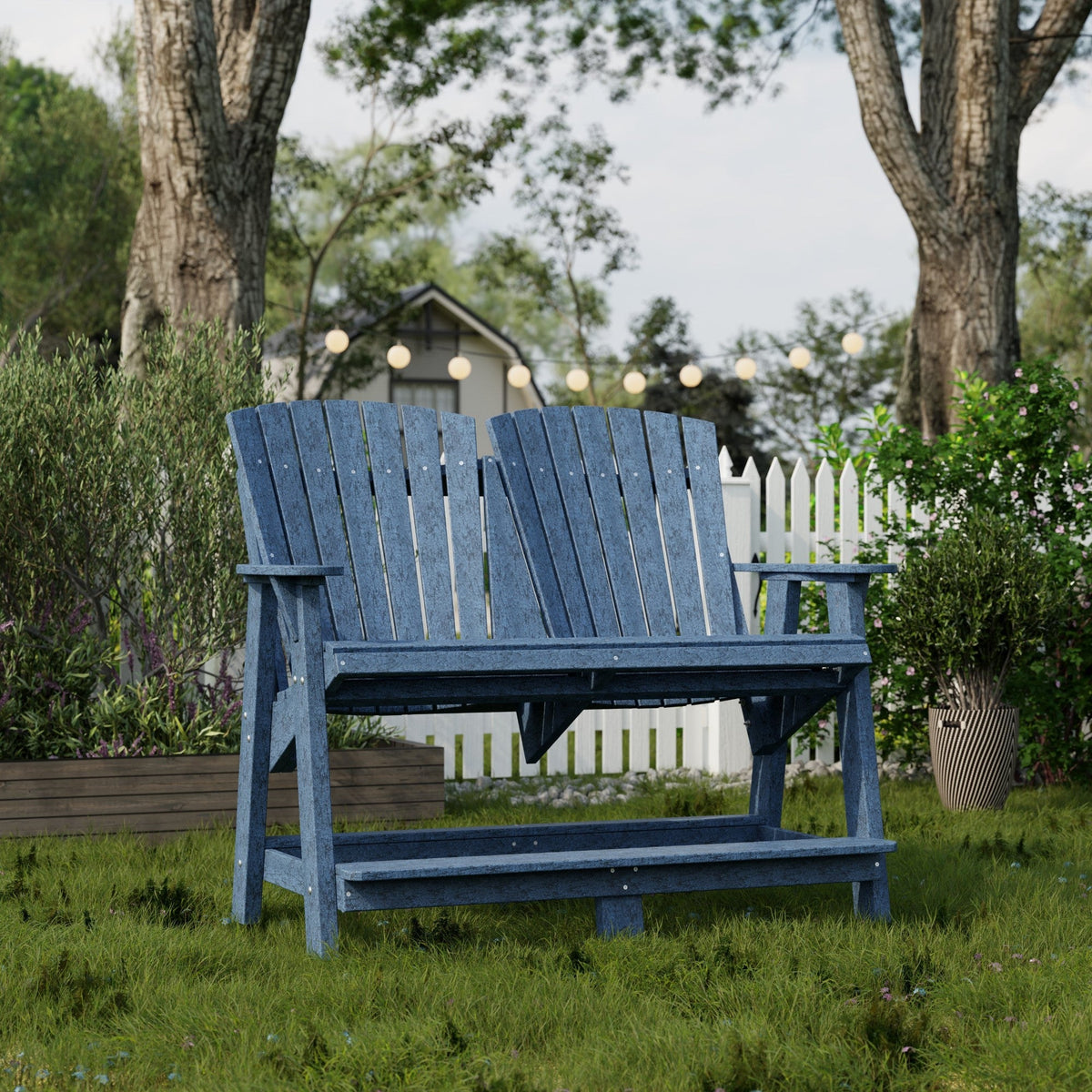 Heritage Double High Adirondack Garden Bench