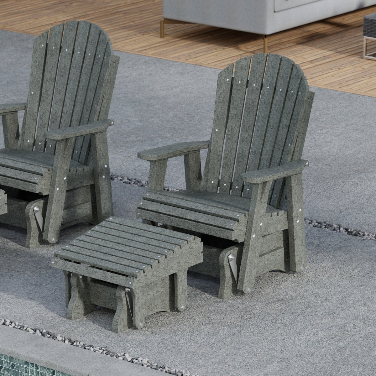 Heritage Gliding Footrest Foot Stool