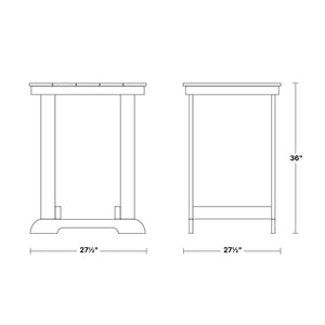 Heritage Patio Counter Table Outdoor Table