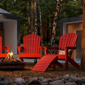 Heritage Sunset Adirondack Chair Garden Bench
