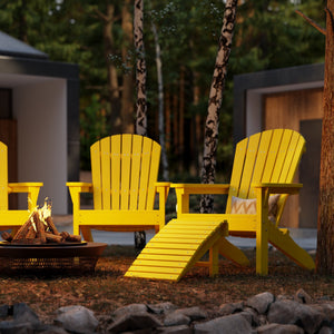 Heritage Sunset Adirondack Chair Garden Bench