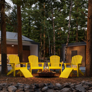 Heritage Sunset Adirondack Chair Garden Bench
