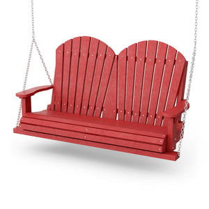 Heritage Two Seat Swing Porch Swing Cardinal Red / Same Color