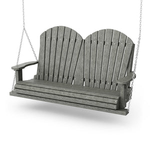 Heritage Two Seat Swing Porch Swing Dark Gray / Same Color
