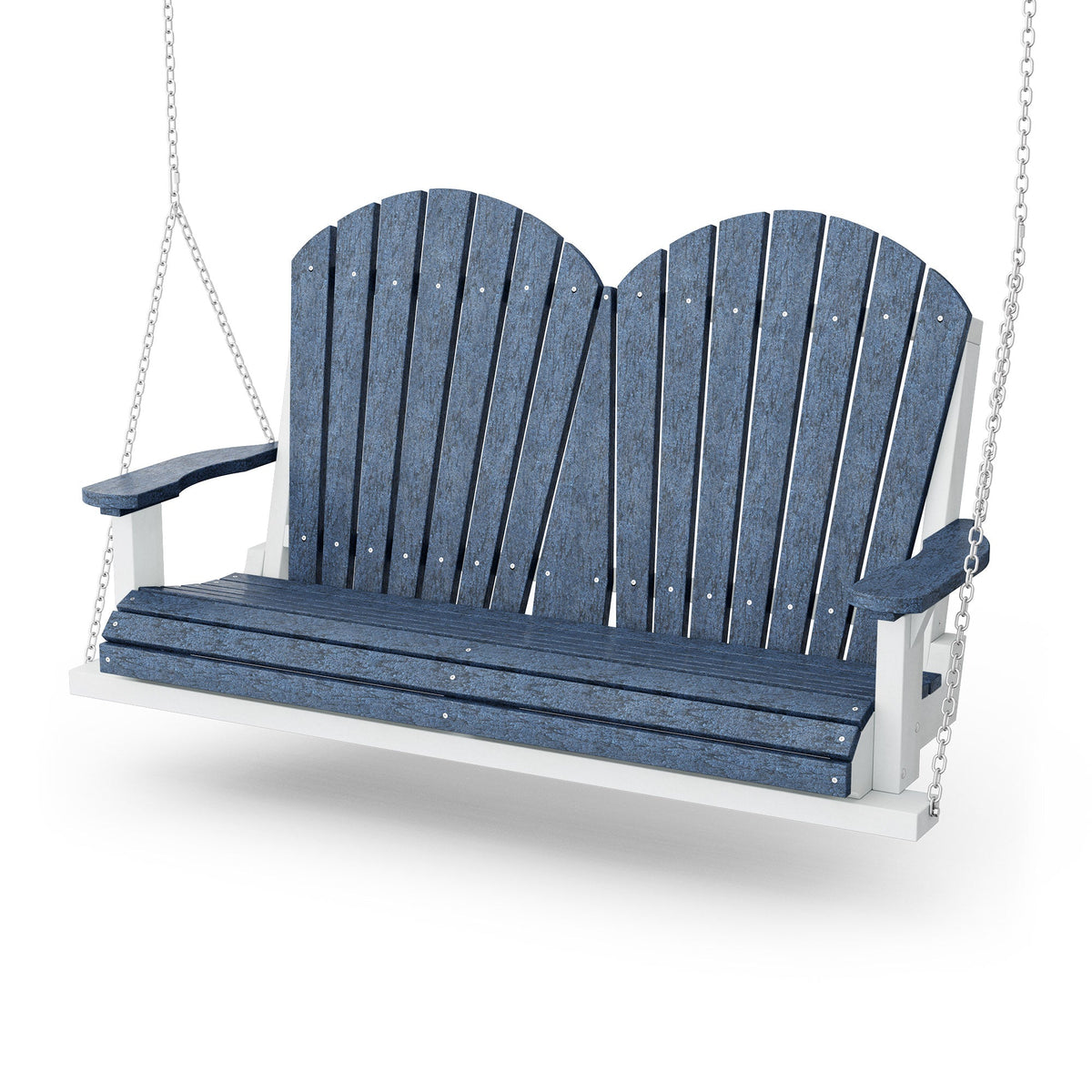 Heritage Two Seat Swing Porch Swing Patriot Blue / White