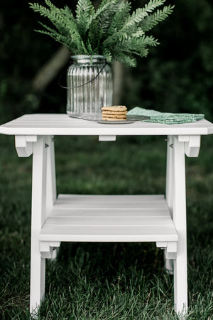 Heritage Two Tier End Table Outdoor Table