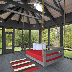 Homestead Hanging Daybed with Rope or Chain - Twin or Full - The Charming Bench Company