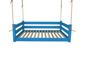 Homestead Hanging Daybed with Rope or Chain - Twin or Full Beds Full / Caribbean / Chain