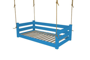 Homestead Hanging Daybed with Rope or Chain - Twin or Full Beds Twin / Caribbean / Rope