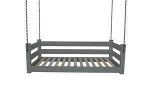 Homestead Hanging Daybed with Rope or Chain - Twin or Full Beds Twin / Graphite Paint / Chain