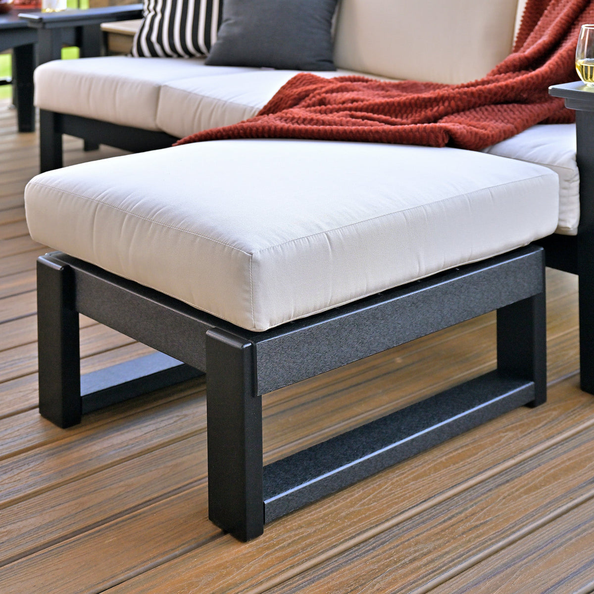 Lanai Deep Seating Ottoman by LuxCraft Outdoor Glider