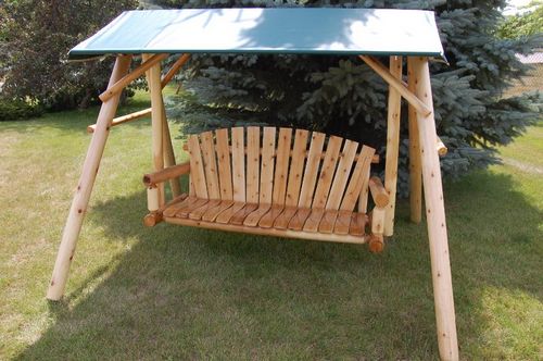Lawn Swing Canopy Kit, Fabric and Cover (4ft and 5ft) Canopy 5ft Swing / Canopy- Kit / Forest Green