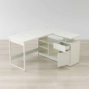 Lexi 55" L-Shaped Corner Desk Susan