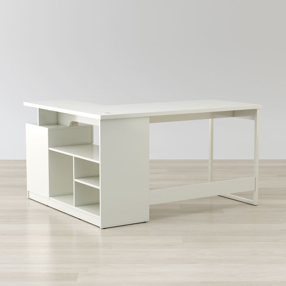 Lexi 55" L-Shaped Corner Desk Susan