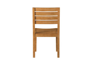 Lovel Teak Outdoor Dining Stacking Chair (Set of 2) Chairs