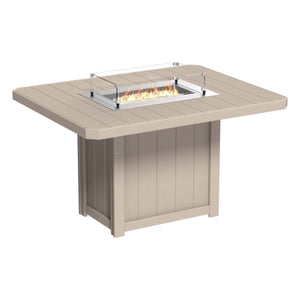 Lumin 62" Outdoor Rectangular Fire Table by LuxCraft Outdoor Table