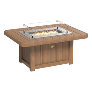 Lumin Fire Pit 46" Round and Fire Pit 51" Rectangular Adirondack Chair