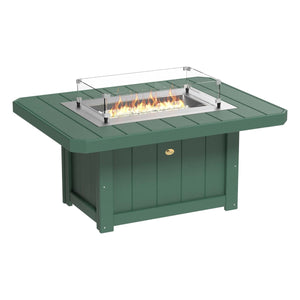 Lumin Fire Pit 46" Round and Fire Pit 51" Rectangular Adirondack Chair