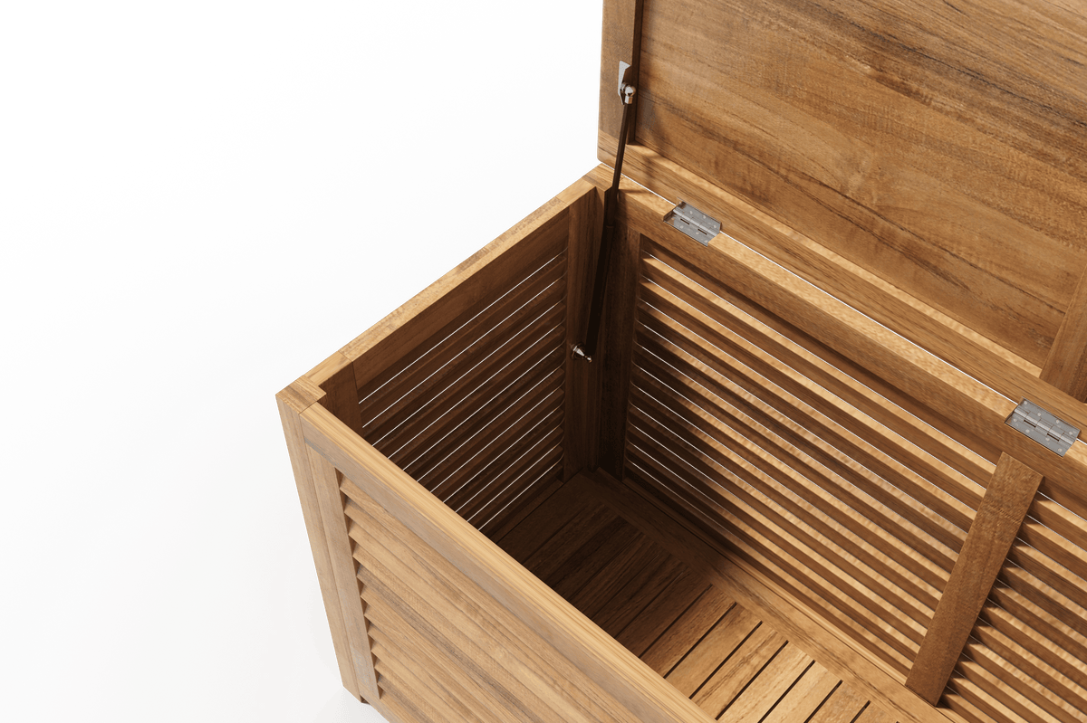 Martha Teak Outdoor Storage Cushion Box Storage Box