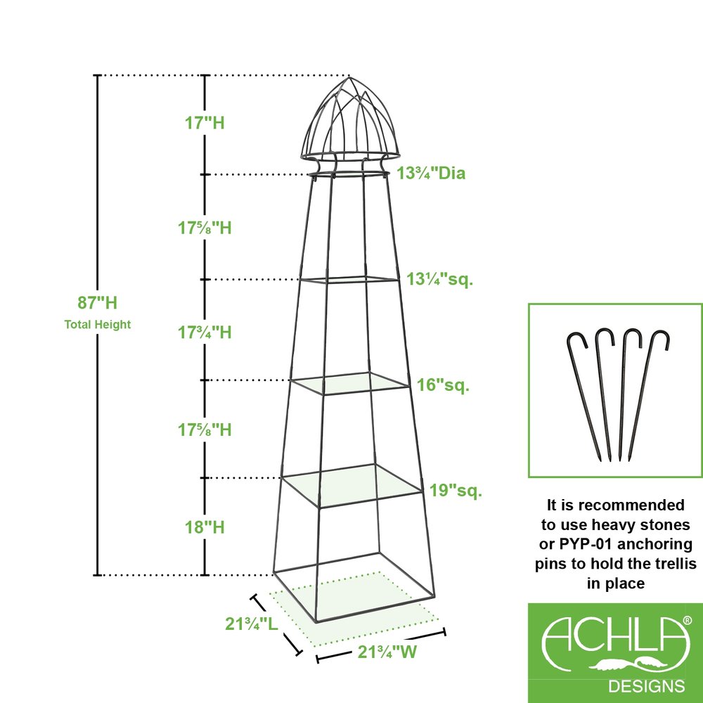 Minar Pylon by Achla Designs Minor Pylon