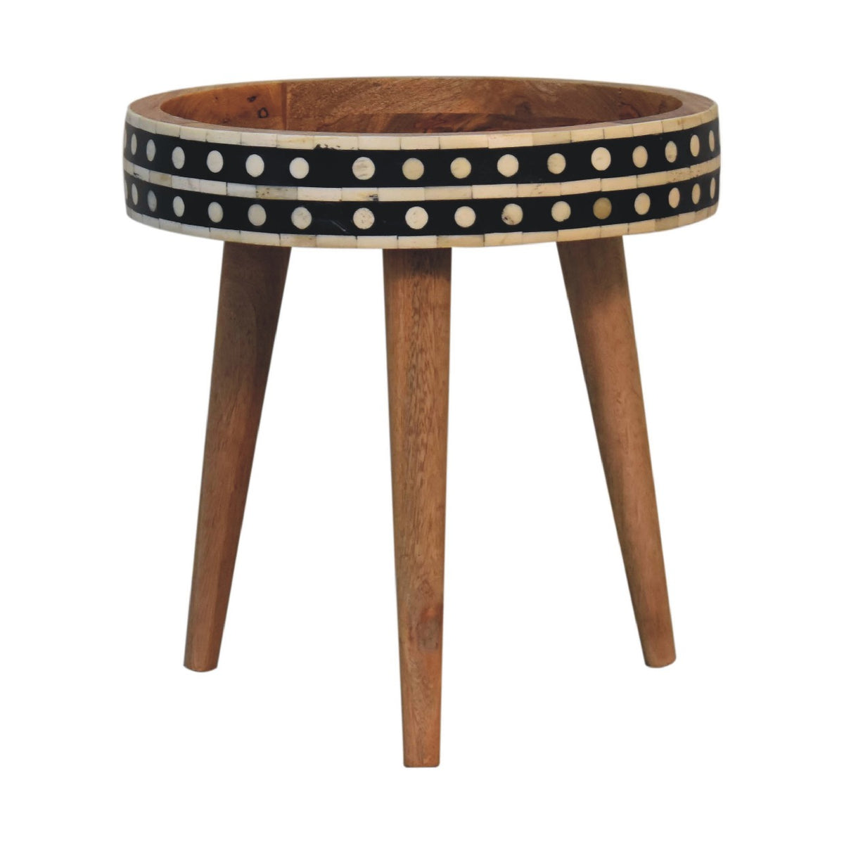 Mini Pattern Nordic End Table Bench