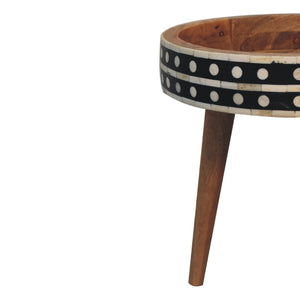 Mini Pattern Nordic End Table Bench