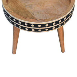 Mini Pattern Nordic End Table Bench