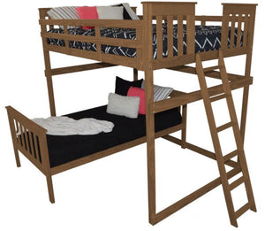 Mission Loft Bed with End Ladder Ladders Full / Asbury