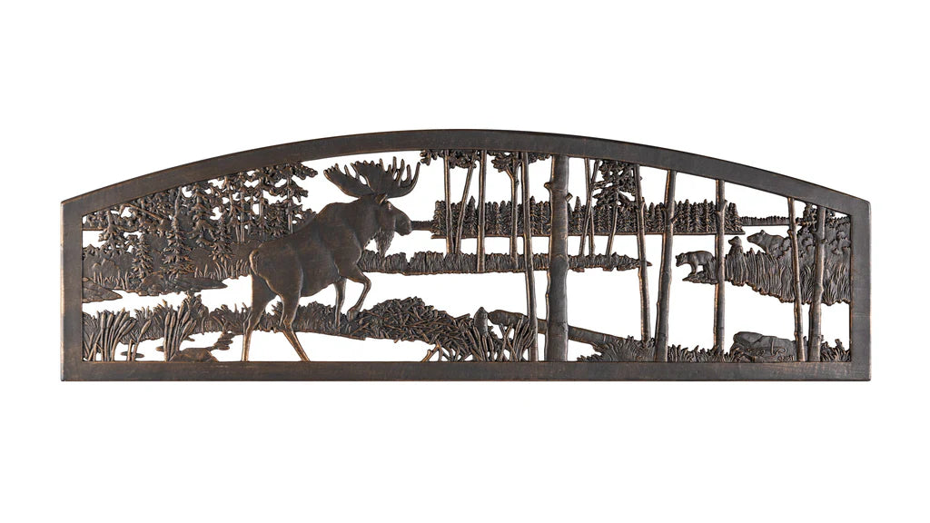 Outdoor Moose and Bear Glider Bench outdoor furniture