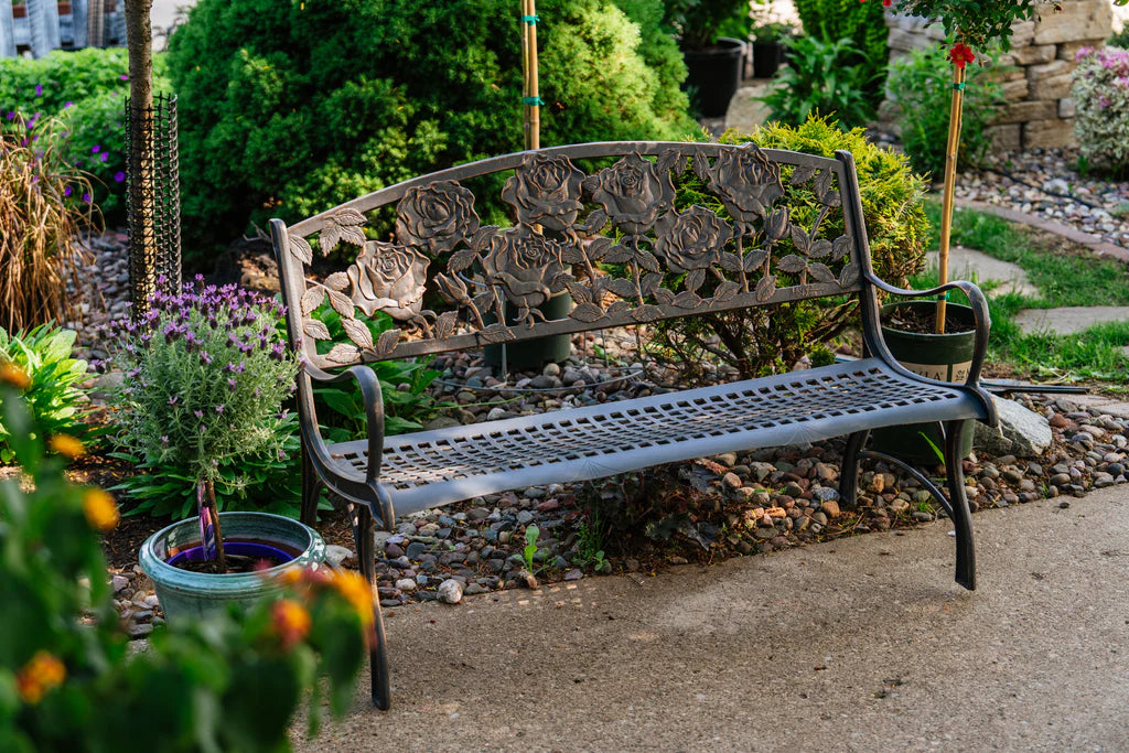 Outdoor Rose Bench outdoor furniture