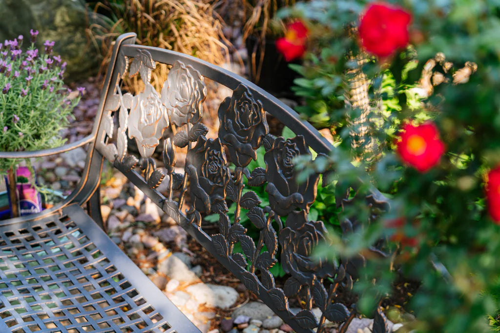 Outdoor Rose Bench outdoor furniture