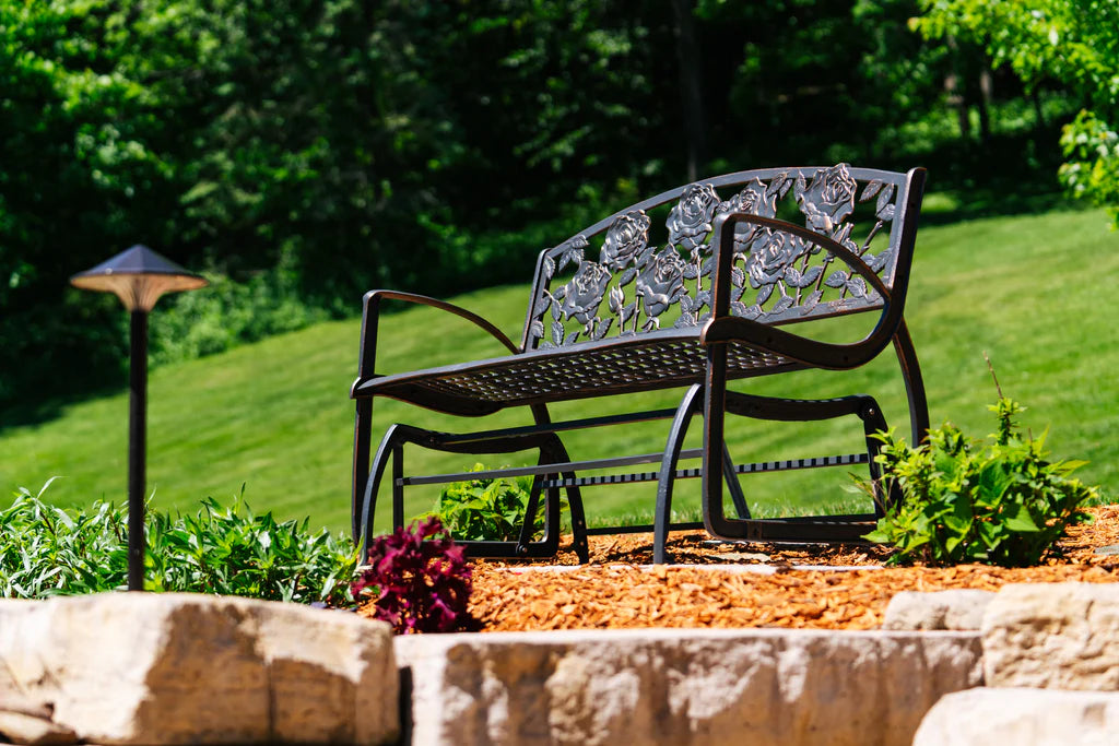 Outdoor Rose Glider Bench outdoor furniture