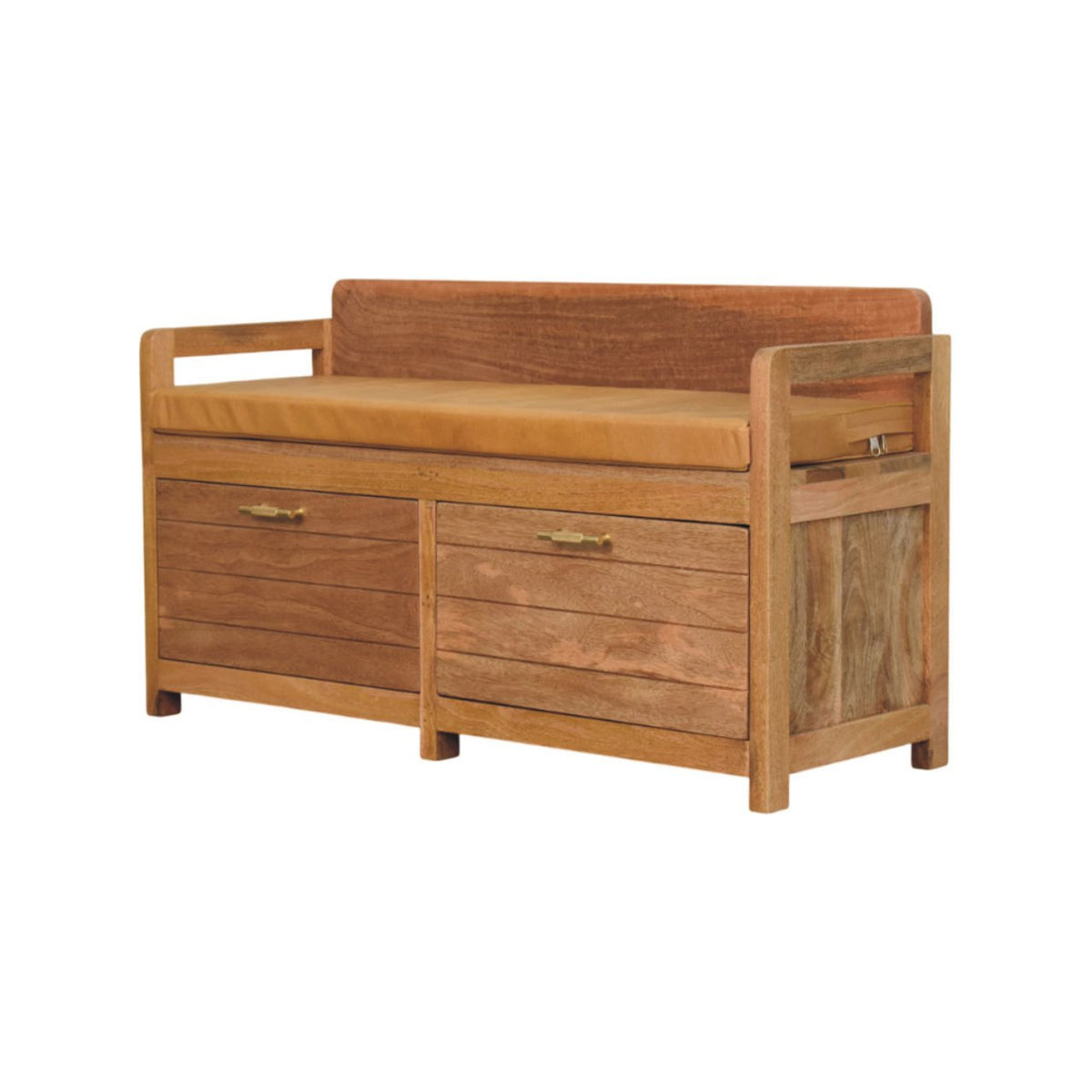Oxford Hardwood 2 Drawer Storage Bench Bench