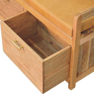 Oxford Hardwood 2 Drawer Storage Bench Bench