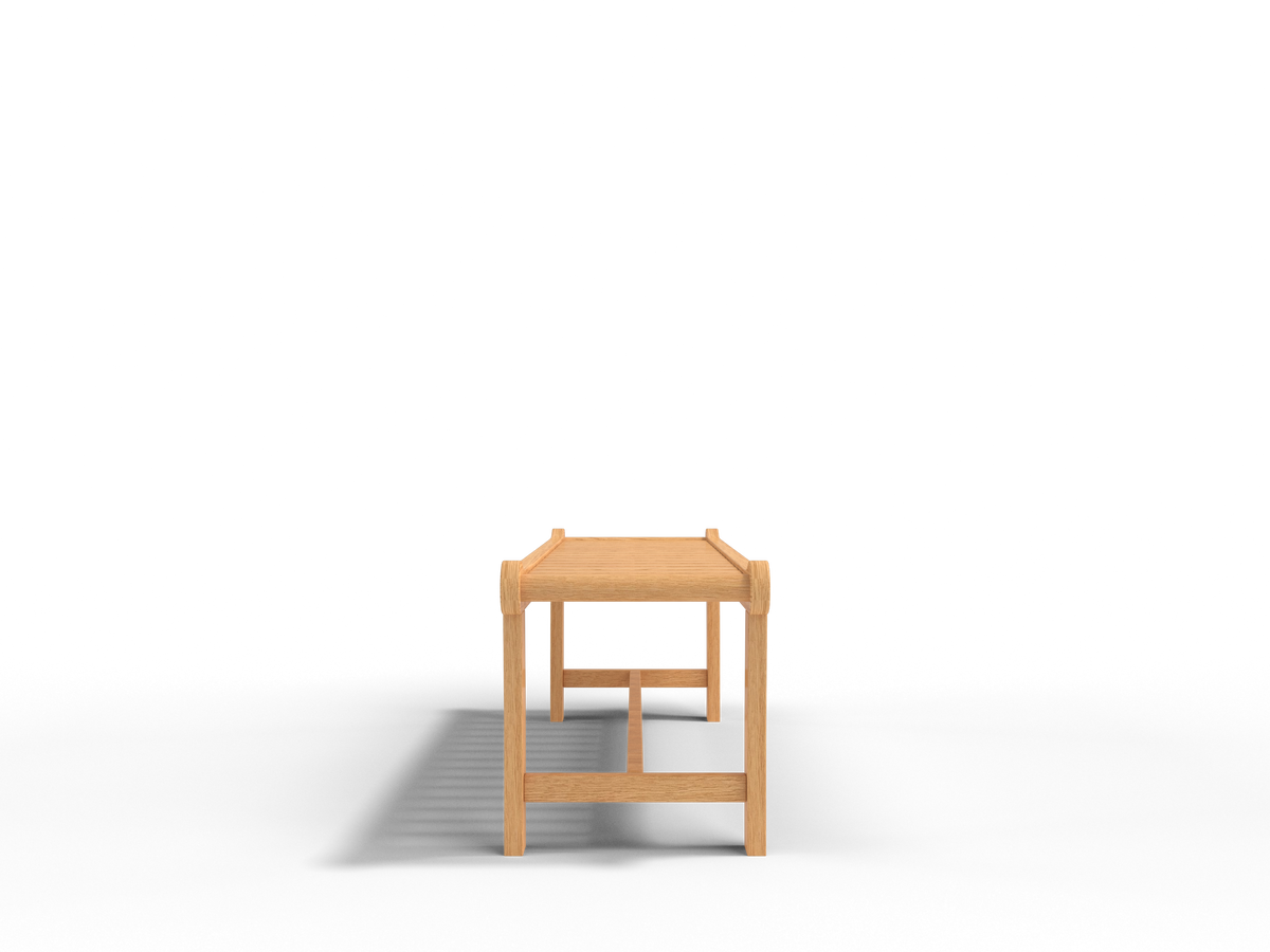 Parc 2-Person Teak Outdoor Backless Bench Outdoor Chair