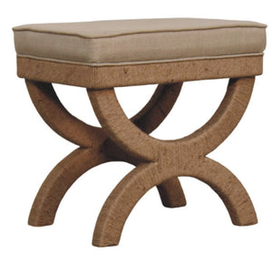 Rattan Arch Bench Bench