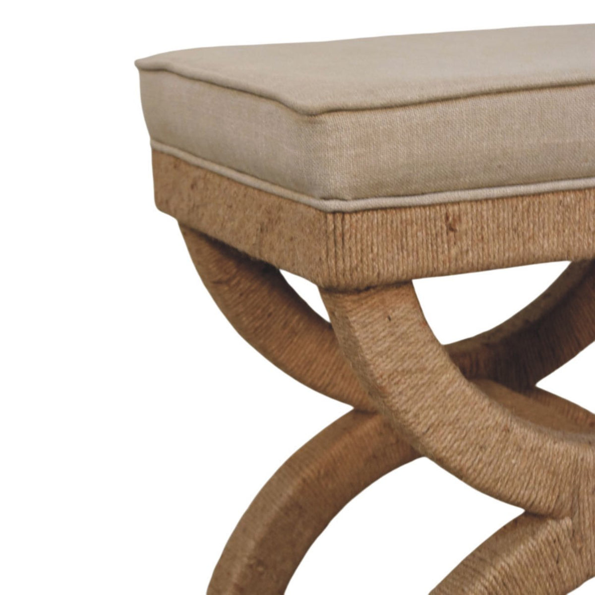 Rattan Arch Bench Bench